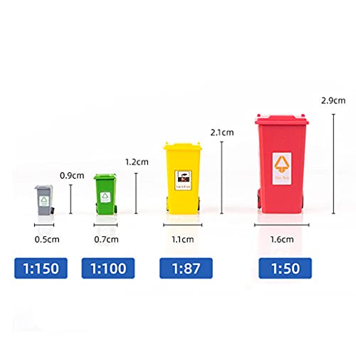 Hellery 5 Piezas de 5 Colores para Niños Pequeños, Camión de Lucha, Contenedor de Basura, Portavasos de Lápiz de Juguete - 1:150