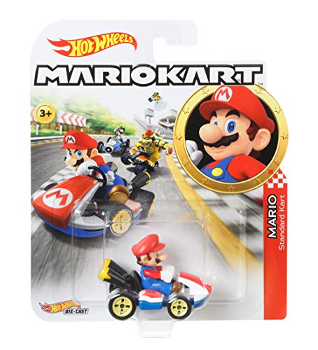 Hot Wheels Mario Kart Piraña, Pistas de Coches con vehículo para niños + 3 años (Mattel GFY47) + Coches y Camiones de Juguete, Multicolor (Mattel GBG26) , Color/Modelo Surtido
