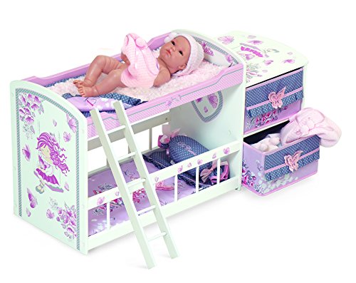 Jose Cuevas Jose cuevas54317 80 x 28 x 40 cm muñeca de Madera Cama con Almohada y Ropa de Cama Plus Centro de atención con cajón