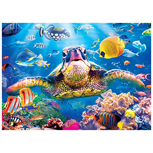 JOYIN Rompecabezas de Tortugas Marinas Gruesas y Duraderas para Niños y Adultos, 2 Paquetes 1000 Piezas.