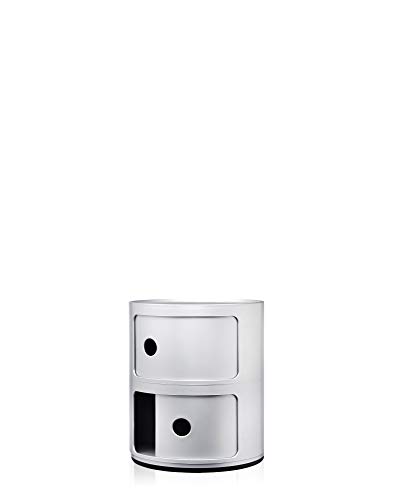 Kartell 4966 Elementos Componibles, Gris (Plateado), 32 x 32 x 40 cm