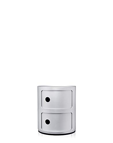Kartell 4966 Elementos Componibles, Gris (Plateado), 32 x 32 x 40 cm