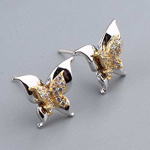 KESOTO 1 Par de Mini Pendientes de Mariposa Delicado para Muñecas 12 Pulgadas, Accesorio de Moda