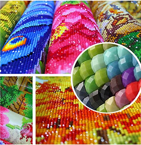 Kit de pintura por número 5D con diamantes imitación de elefante colorido arte DIY 5D diamante completo taladro diamantes imitación bordado punto de cruz cuadros artes manualidades adultos 30x40cm