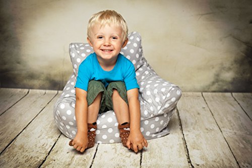 Knorrtoys 68204 - Saco de Asiento Infantil Gris con Lunares.