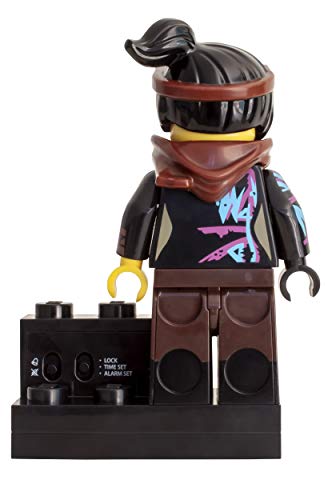 Lego Movie 2 Wyldstyle - Despertador Digital (Pantalla LCD retroiluminada, función Despertador y repetición de Alarma, 24 cm)