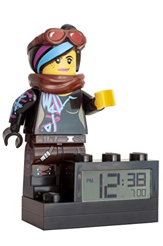 Lego Movie 2 Wyldstyle - Despertador Digital (Pantalla LCD retroiluminada, función Despertador y repetición de Alarma, 24 cm)