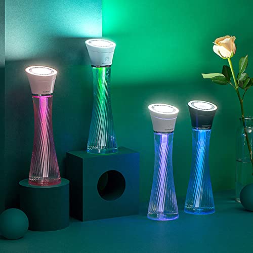 Les-Theresa Humidificador, Mini humidificador de 250 ml Humidificador de Coche Humidificador de Carga USB portátil inalámbrico con luz LED Colorida para Dormitorio de bebé, Oficina, Coche, Plantas
