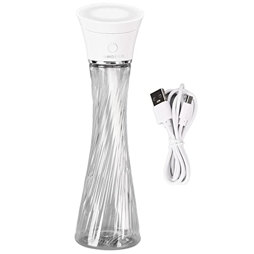 Les-Theresa Humidificador, Mini humidificador de 250 ml Humidificador de Coche Humidificador de Carga USB portátil inalámbrico con luz LED Colorida para Dormitorio de bebé, Oficina, Coche, Plantas
