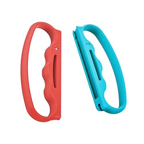 MagiDeal Agarre de Boxeo para Nintendo Switch Joy-con Fitness Boxing Game, Fit Boxing Broche Accesorios Mango para Adultos Y Niños, 2 Paquetes - Rojo Azul