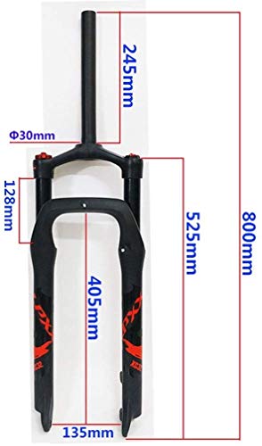 MGE Nieve Delantera de la Bici Forks Fat Tire Gas Tenedor Conveniente for 4.0 Ruedas de aleación de Aluminio Tenedor de Bicicletas for la Playa