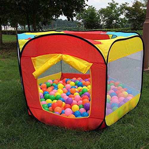 MHBY Tienda de campaña, Juego portátil para niños Tienda de campaña para niños Piscina de Bolas de océano al Aire Libre Interior Gadgets Plegables Castillo de Juguete habitación de bebé casa