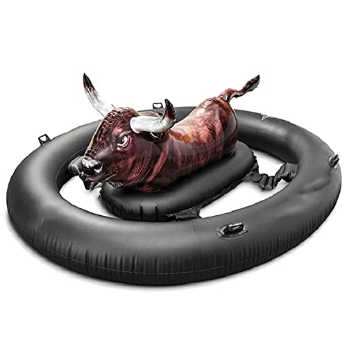 N / B Cojín Flotante de torero Inflable Grande, Amortiguador de Aire Piscina, flotadores al Aire Libre Parque acuático al Aire Libre Playa de la Playa para niños Adulto, Negro
