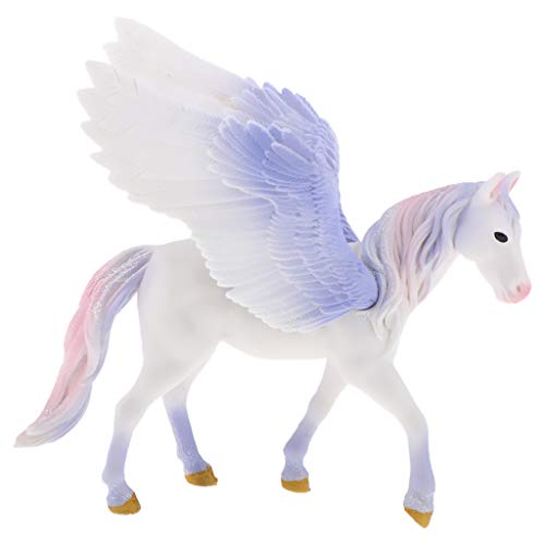 non-brand Figura de Animal Fantástico de Simulación Modelo de Pegaso/Unicornio Realista en Miniatura Decoración para Hogar - #3