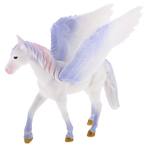 non-brand Figura de Animal Fantástico de Simulación Modelo de Pegaso/Unicornio Realista en Miniatura Decoración para Hogar - #3