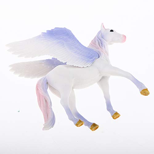 non-brand Figura de Animal Fantástico de Simulación Modelo de Pegaso/Unicornio Realista en Miniatura Decoración para Hogar - #3