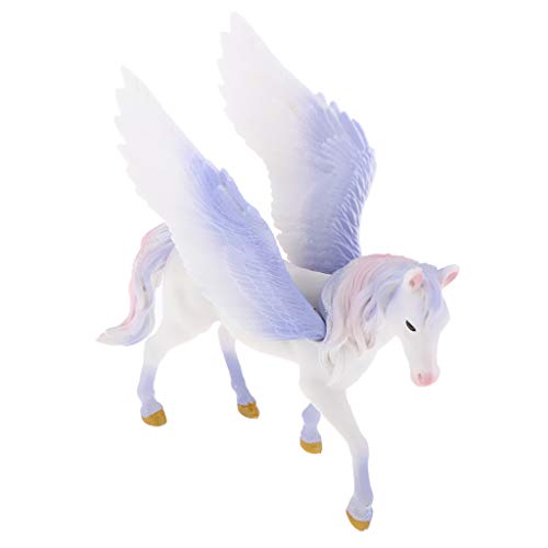 non-brand Figura de Animal Fantástico de Simulación Modelo de Pegaso/Unicornio Realista en Miniatura Decoración para Hogar - #3