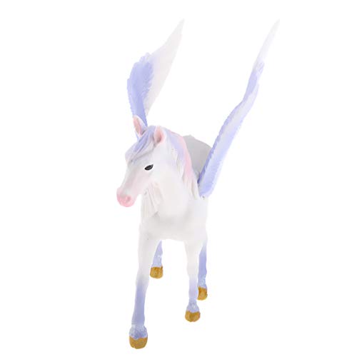 non-brand Figura de Animal Fantástico de Simulación Modelo de Pegaso/Unicornio Realista en Miniatura Decoración para Hogar - #3