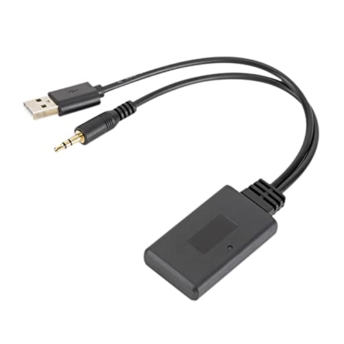 Non-brand Receptor de Audio USB Bluetooth, Adaptador de Audio inalámbrico, Adaptador Bluetooth 5,0 con AUX de 3,5mm para TV de Coche Auriculares estéreo de