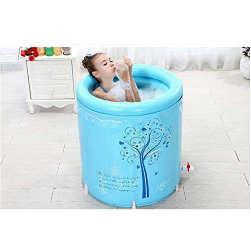 NXYJD Hogar Plegable bañera Inflable, Cuatro Estaciones Disponible Niño Niña Jugar el Agua del Adulto Viejo Personas Disponibles Engrosamiento de baño Cubo