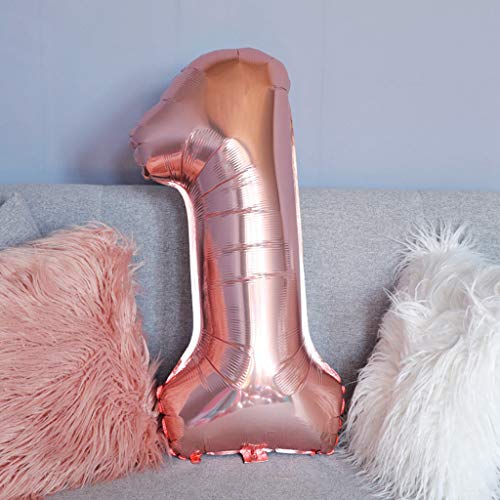 Oumezon Decoración de cumpleaños para niñas de 19 años, color oro rosa, decoración para el 19 cumpleaños para niñas y jóvenes, guirnalda Happy Birthday globos de confeti,