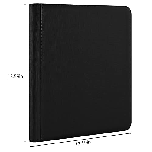 PAKESI Carpeta de 12 bolsillos compatible con tarjetas Pokémon y portatarjetas con 20 hojas extraíbles, para hasta 480 tarjetas
