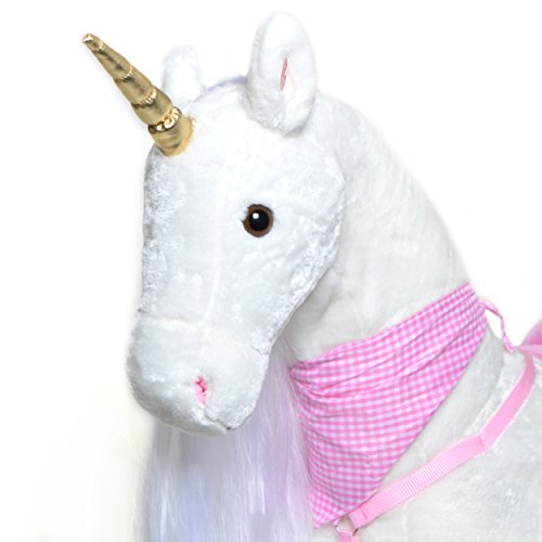 Pink Papaya Caballo de Peluche XXL Lissy 105cm Unicornio Juguete Caballo niños - Capacidad hasta 100kg
