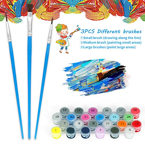 Pintar por Numeros, Pintura por Números Elefante Kits, Cuadro Pintar con Numeros para Adultos/Niños, Pintar por Números Decoraciones para el Hogar (Sin Marco, 40x50CM)