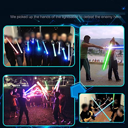 QYHSS Sables luz RGB Cosplay Recargables,sables luz RGB 11 Colores con empuñadura Aluminio y Metal,Sable luz para Adultos,cumpleaños,Regalos Navidad,reuniones grupales Halloween,Fiestas,conciertos