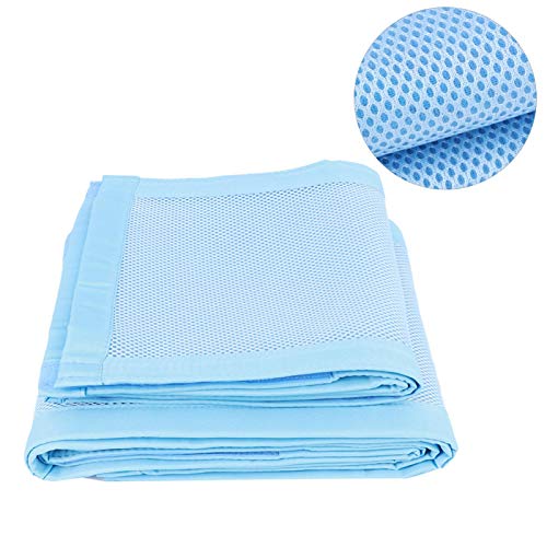 Revestimiento de cuna para bebé ligero para minicunas para cuna portátil(blue)