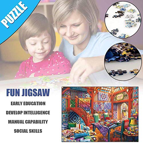 Rompecabezas de 1000 piezas, creativo, lindo, patrón de tienda de colcha, rompecabezas, decoración del hogar, juguetes educativos, para adultos y niños