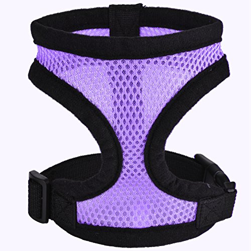 Ropa de Mascotas,GZQES,Cachorros de Perros de Malla Blanda Chaleco Arnés Suministros para Mascotas,Color azul, Tamano es XL (Lila)