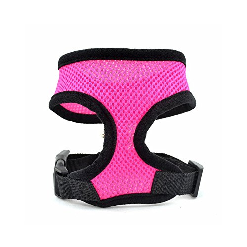 Ropa de Mascotas,GZQES,Cachorros de Perros de Malla Blanda Chaleco Arnés Suministros para Mascotas,Tamano L (Rosa)