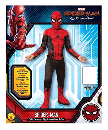 Rubie's- Spiderman Disfraz, Color negro/rojo, Small-3-4 Years, Height 117 cm, Waist 65 cm (700610_S)