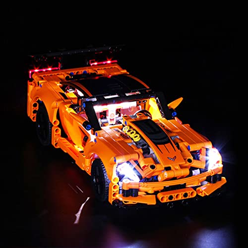 SDFGDFD Kit de Luces LED para Chevrolet ZR1 Coche Deportivo - Compatible con Lego 42093 Modelo de Construcción de Bloques (Juego Lego No Incluido)