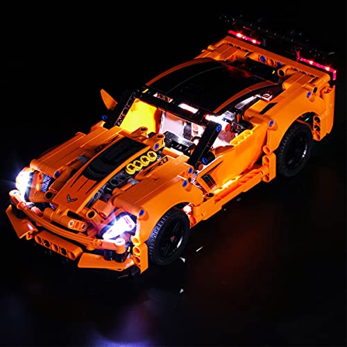 SDFGDFD Kit de Luces LED para Chevrolet ZR1 Coche Deportivo - Compatible con Lego 42093 Modelo de Construcción de Bloques (Juego Lego No Incluido)
