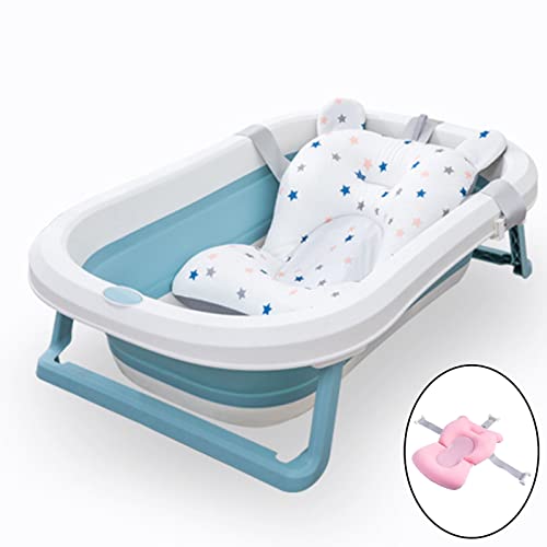 Sharplace Almohadilla de baño para bebé, Asiento de baño Antideslizante, Asiento de Soporte fácil de Llevar para baño de bañera - Rosa