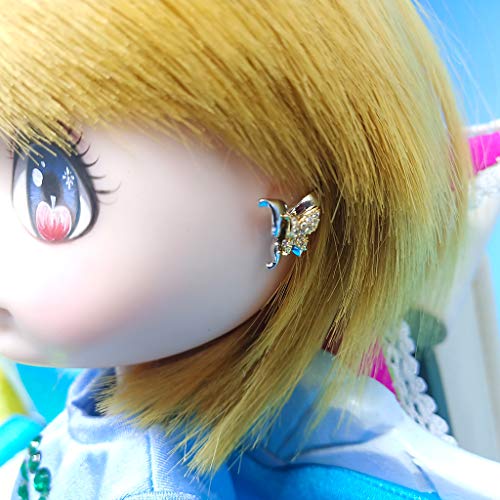 sharprepublic Muñeca de Niña Pendientes Encantadores Pendientes de Oreja de Mariposa para Blythe Girl Regalos de Mujer