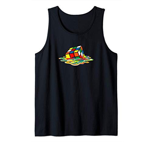 Sheldon Cubo Magico - Cubo derretido - Parodia Magic Cube Camiseta sin Mangas