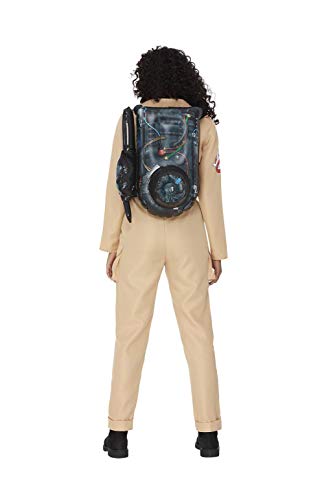 Smiffys Officially Licensed Ghostbusters Ladies Costume Disfraz de Cazafantasmas con licencia oficial, color beige, M-UK Size 12-14 (52568M)