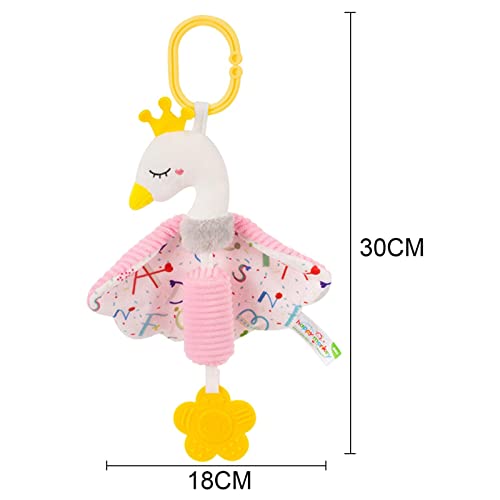 Sonajero de juguete para cochecito de bebé, mordedor de peluche musical, juguete de sonajero para percha de bebé, juguete suave sensorial para asiento de coche para bebés y niños pequeños, Baby Shower