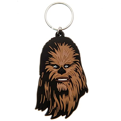 Star Wars Chewbacca Llavero GOMME PVC multicolor, 4 x 6 x 1,3 cm