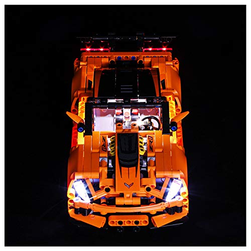 SUIBIAN Iluminación de Bloques de construcción LED, Compatible con Lego 42093 Chevrolet ZR1 Coche Deportivo, Montaje de Juguete DIY Modificación de iluminación (sin incluir Bloques)