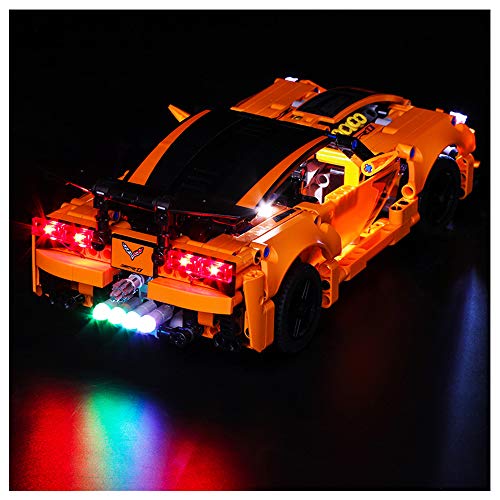 SUIBIAN Iluminación de Bloques de construcción LED, Compatible con Lego 42093 Chevrolet ZR1 Coche Deportivo, Montaje de Juguete DIY Modificación de iluminación (sin incluir Bloques)