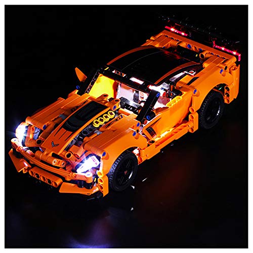 SUIBIAN Iluminación de Bloques de construcción LED, Compatible con Lego 42093 Chevrolet ZR1 Coche Deportivo, Montaje de Juguete DIY Modificación de iluminación (sin incluir Bloques)