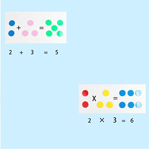 SUPVOX fichas de Bingo marcadores de Bingo 100 Piezas fichas de conteo de Colores Negro / Blanco / púrpura / Naranja / Mixto para la Barra de la Tienda de Inicio 5 Colores Surtidos con Caja