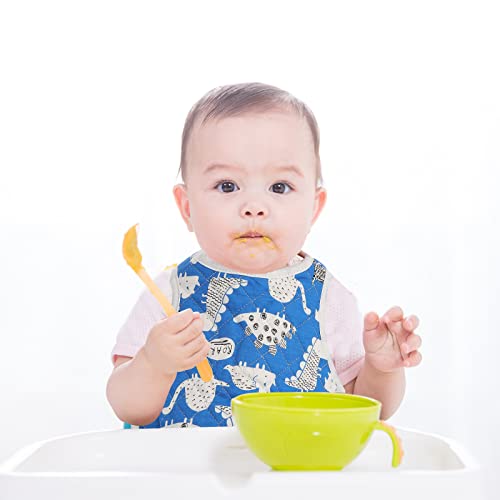 Toddmomy Niño Saliva Toalla Babero Dibujos Animados Absorbente Bandana niño Saliva Babero babado