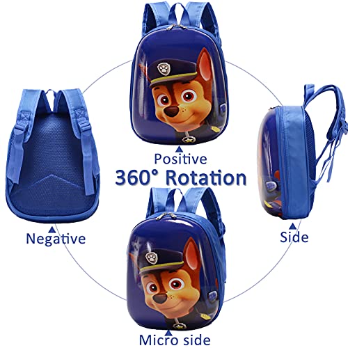 Tomicy Paw Dog Patrol Mochilas Infantiles Guarderia Mochilas Patrulla Canina Chase Bolsas Escolares De Dibujos Animados para Niños De 3 A 6 Años Azul
