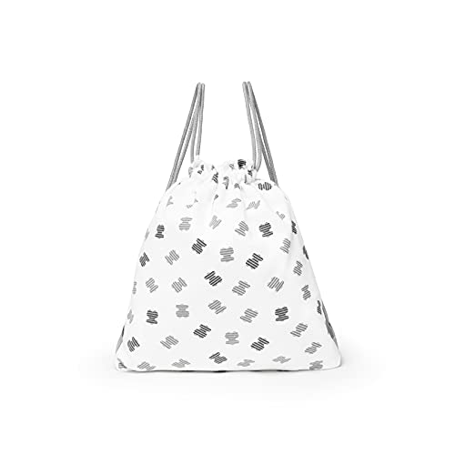 TOUS BABY - Bolsa de guardería para tu Bebé. (27x30 cm) (Fragme-Blanco)