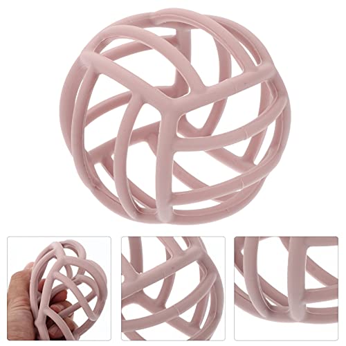 TOYANDONA Bola de Mordedor Molar de Silicona para Bebés Bola de Gomas Molares para Bebés Mordedor Rosa Juguetes de Dentición para Niños Cepillo de Dientes de Entrenamiento para Recién